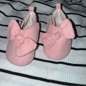 Carter's Soft Pink Baby Shoes with Bow